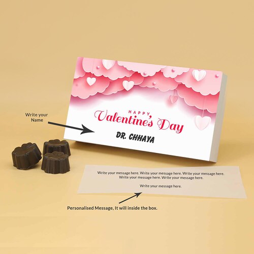 Buy Personalised Name Fruit & Nuts Chocolates Box of 6 Units