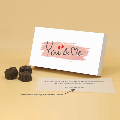 Buy You & Me Fruit & Nut Personalised Chocolates Box