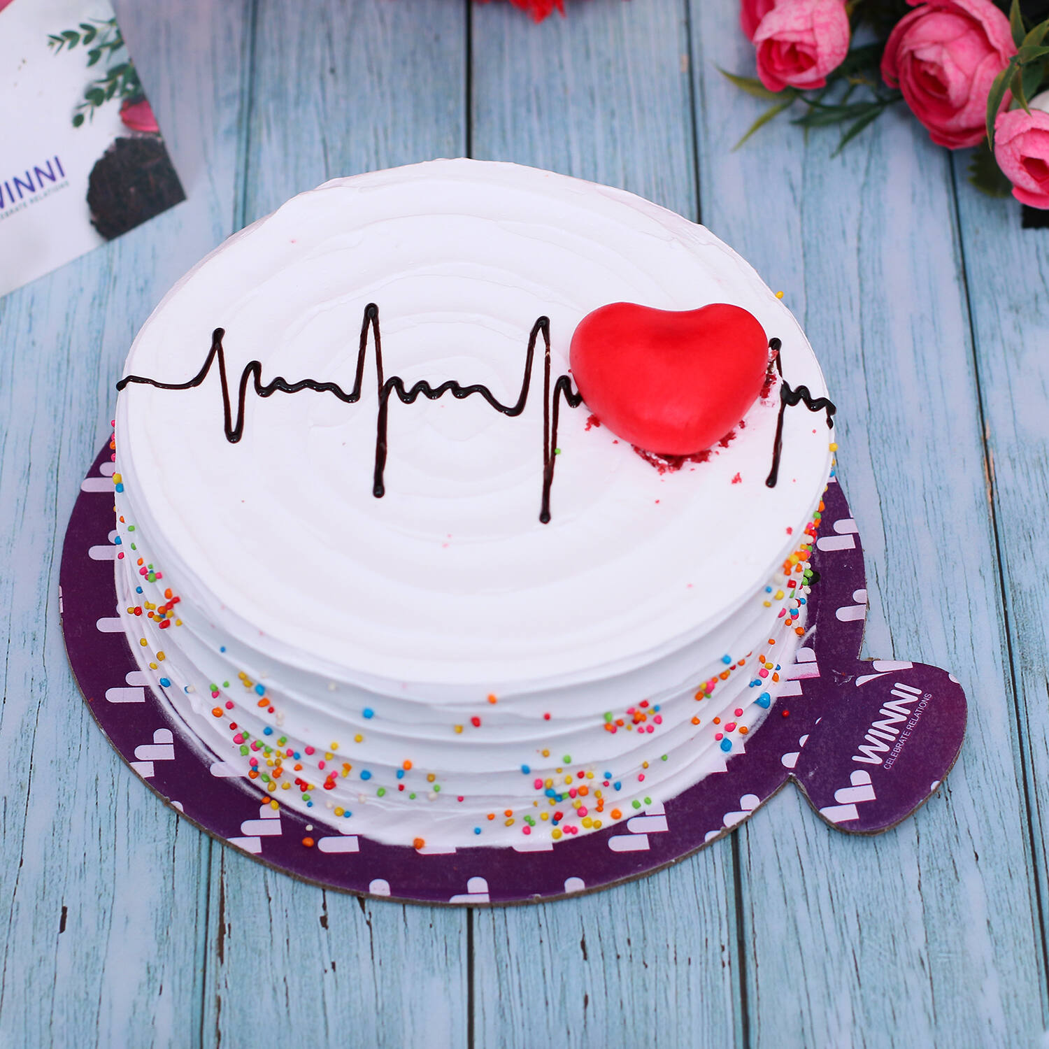 Heart Beat Mini Cake