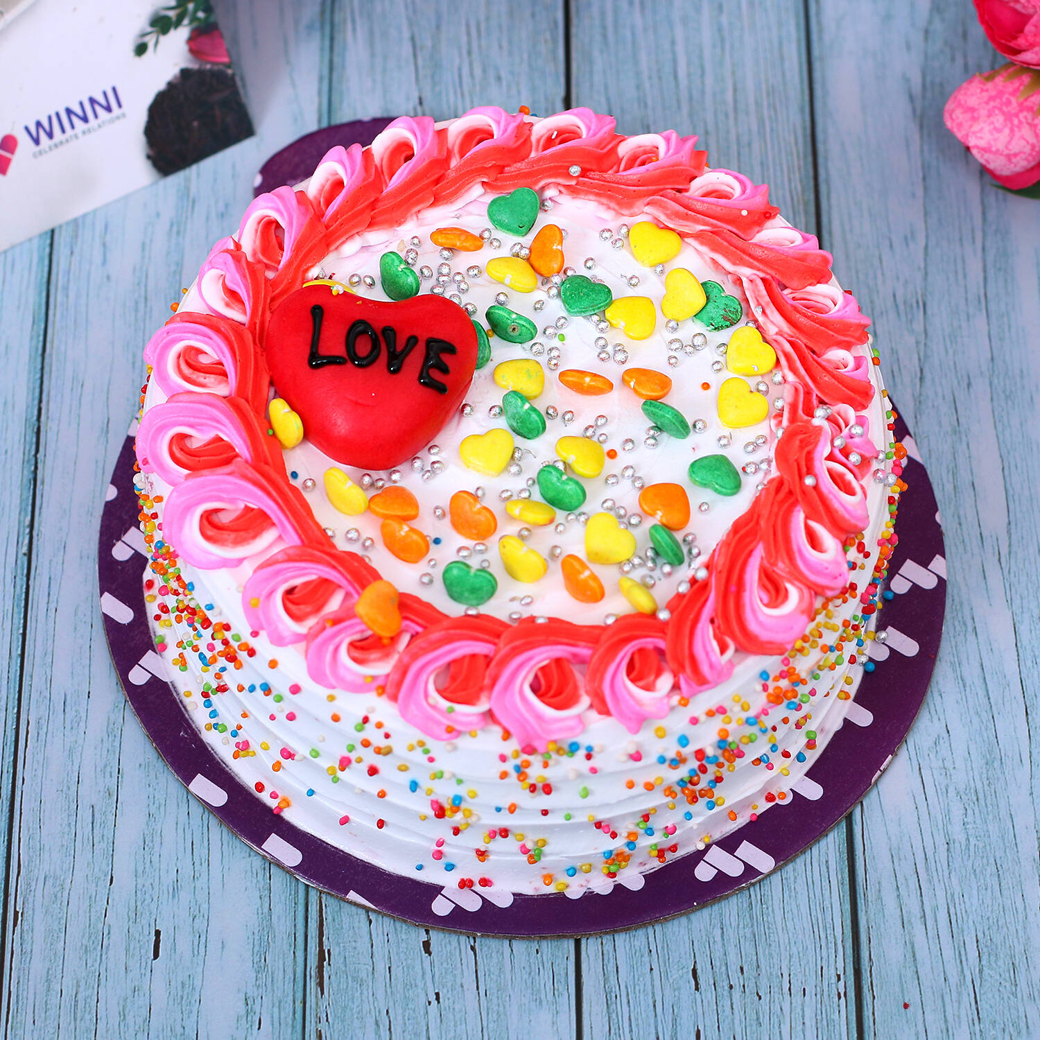 Dual Color Cake (Style #B6) READ ITEM DESCRIPTION AT BOTTOM OF PAGE –  Artfetti Cakes