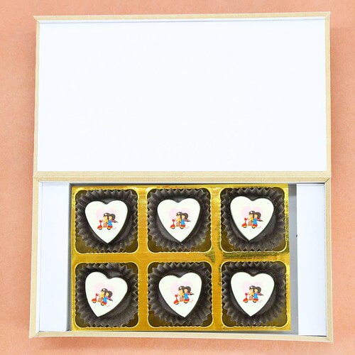 Buy Love Expression Heart Shaped Chocolate Box With Personalised Message