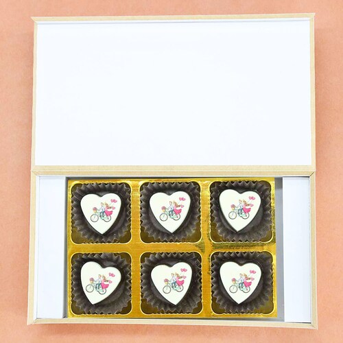 Buy Delightful Happy Valentine Day Heart Shaped Chocolates Box