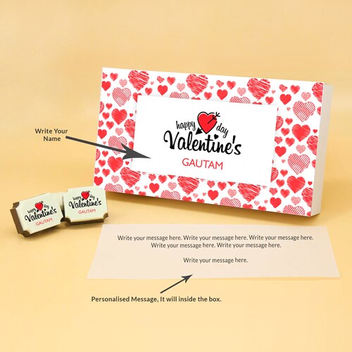 Buy Valentine Special Rectangle Shaped Chocolate Box