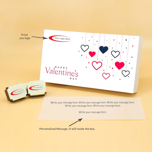Buy Personalised Logo Rectangle Shaped Chocolate Box