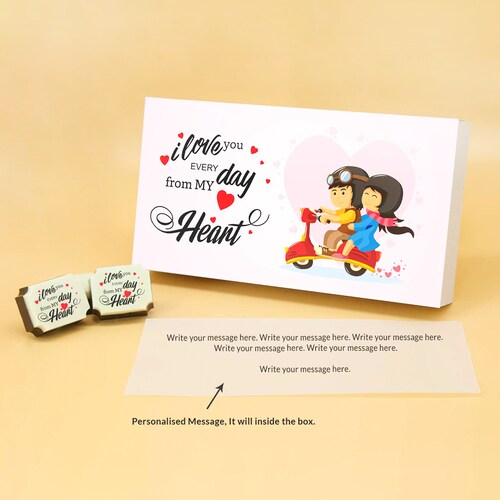 Buy Love Expression Rectangle Shaped Chocolate Box