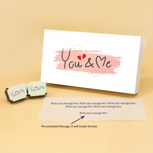 Buy You & Me Rectangle Shaped Chocolate Box