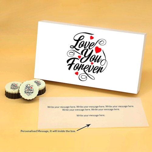 Buy Love You Forever Circle Shaped Chocolate Box