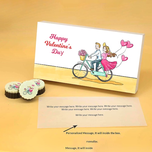 Buy Delightful Happy Valentine Day Circle Shaped Chocolates Box