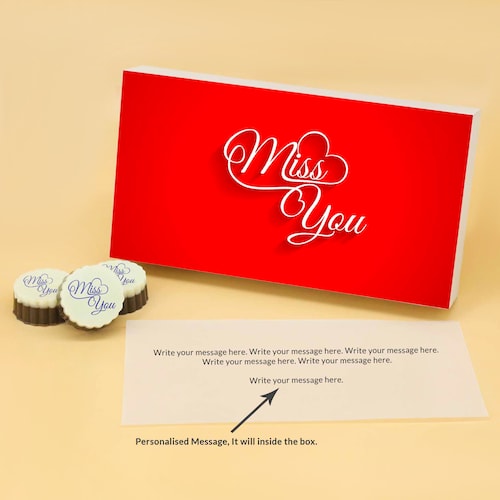 Buy Miss You Circle Shaped Chocolate Box
