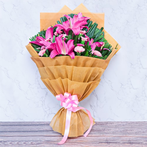 Buy Charming Pink Beauties Bouquet