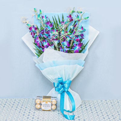 Alluring Orchids With Ferrero Rocher