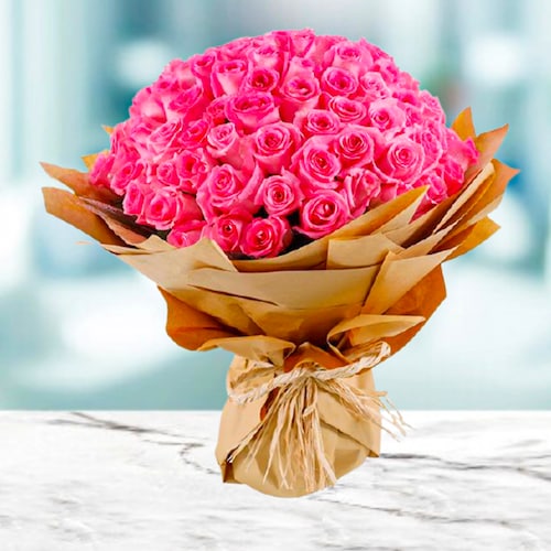 Buy Sweet Pink Roses Bouquet