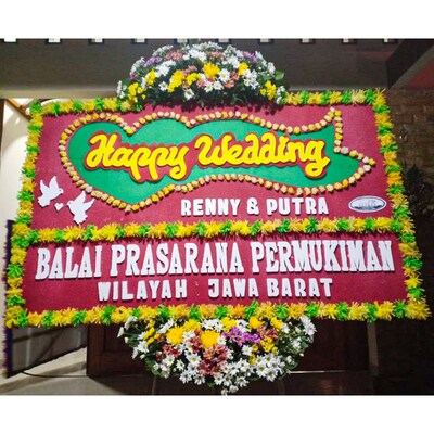 Welcome Wedding Floral Board
