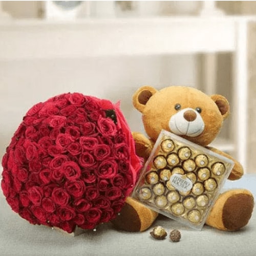 Buy Trio Roses Combo