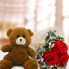 Buy Teddy With Roses Charm Combo