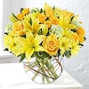 Buy Mixed Flowers Arrangement In Vase