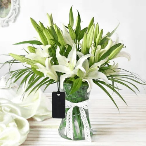 Buy Emanating White Lilies Desire