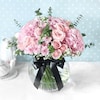 Buy Pink Extravaganza Flowers In Round Vase