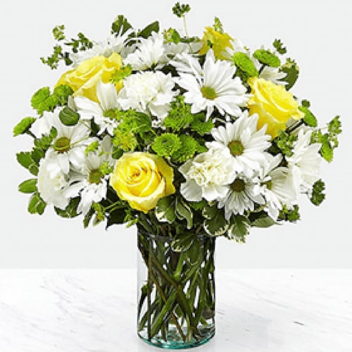 Buy Mixed Flowers In Vase