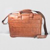 Buy Leather Tan Brown Color Laptop Bag