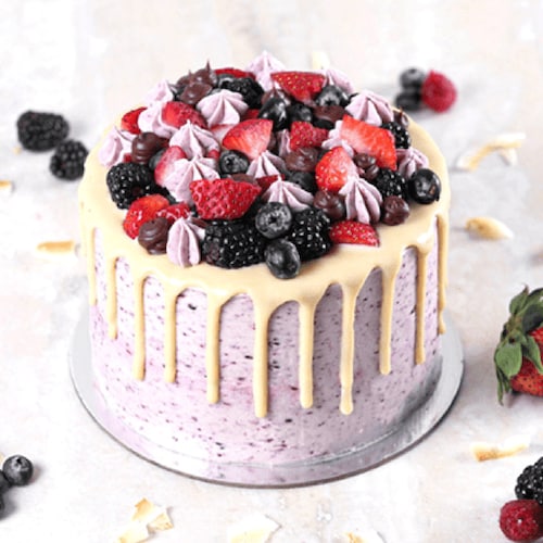 Buy Yummy Vanilla Berry Delight Cake