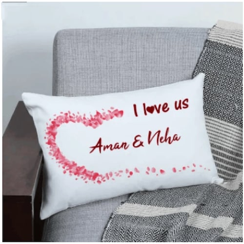 Buy Personalized Couple Love Canvas Pillow