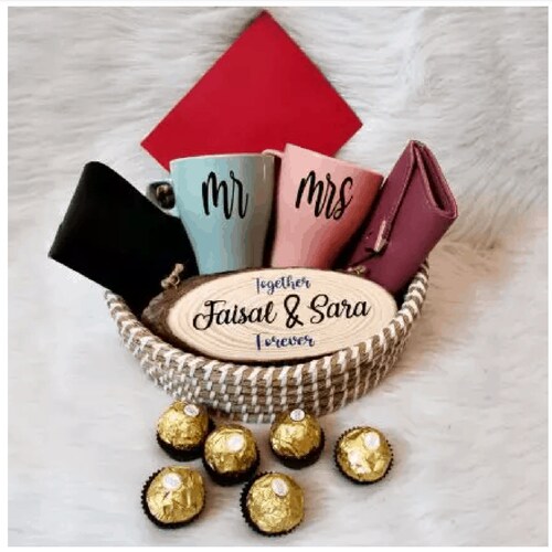 Buy Personalized Couple Love Gift Basket