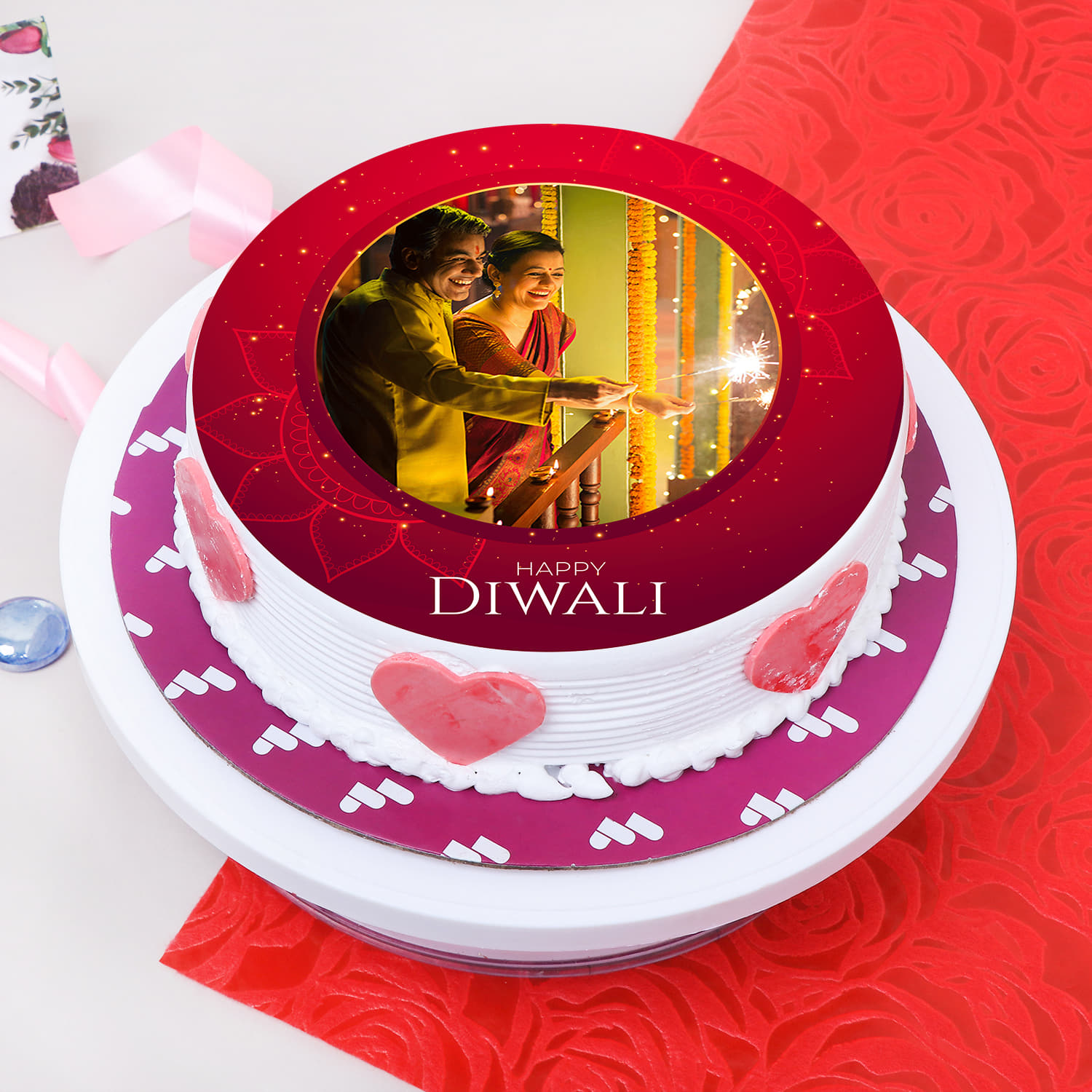 BUTTERCREAM MANDALA CAKE | Diwali cake 2020 - YouTube