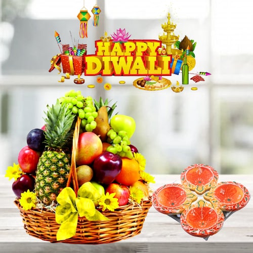 Buy Greeting Exotic Fruit Basket