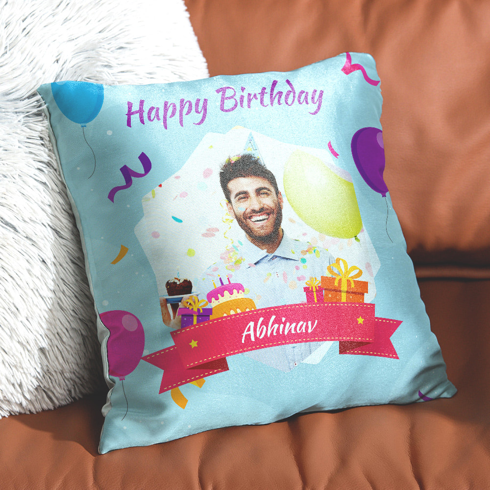 Personalised Happy Birthday My Love Pillow - Personal Chic