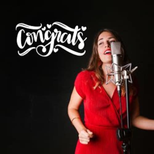 Buy Congratulations Melodic Singer Song