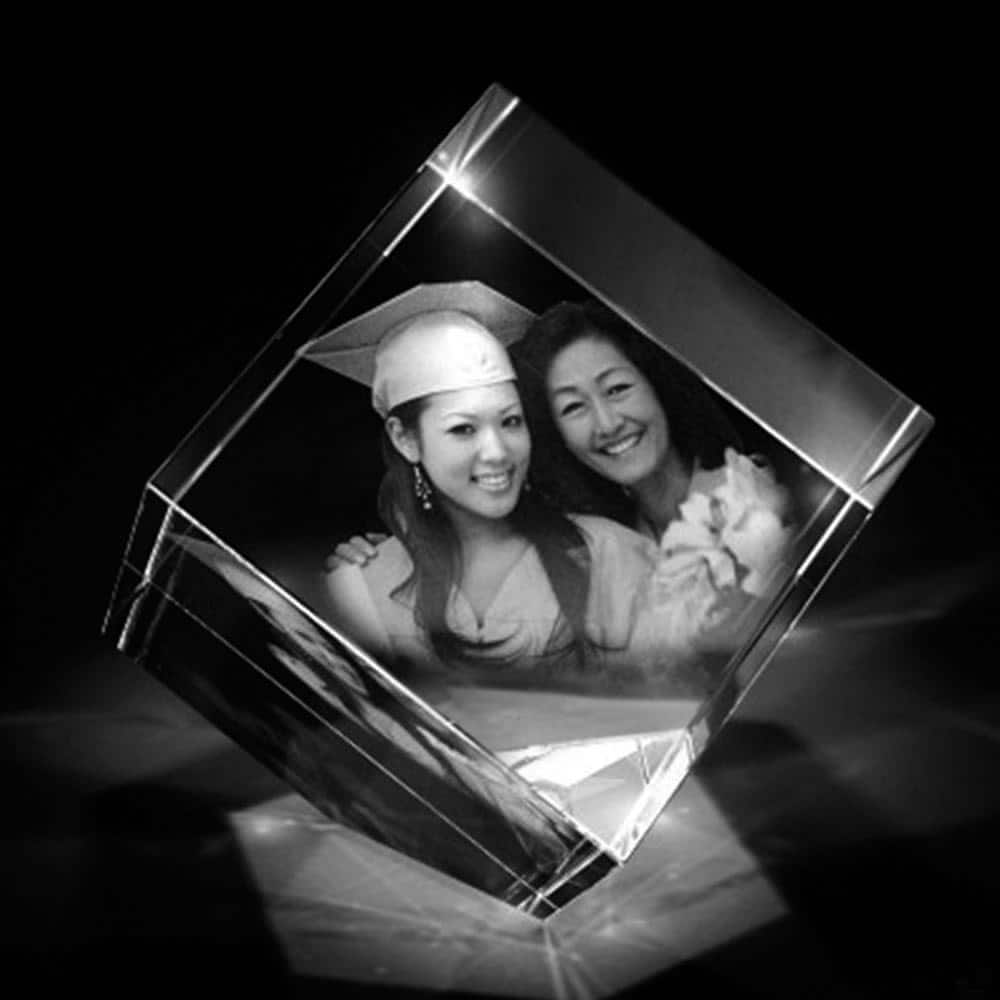 3D Photo Engraved Diamond Cube Crystal | Customized photo gifts, Photo  engraving, Unique graduation gifts