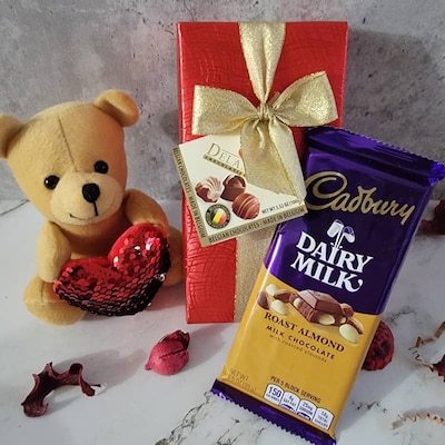Teddy With Choco Belgian Hamper