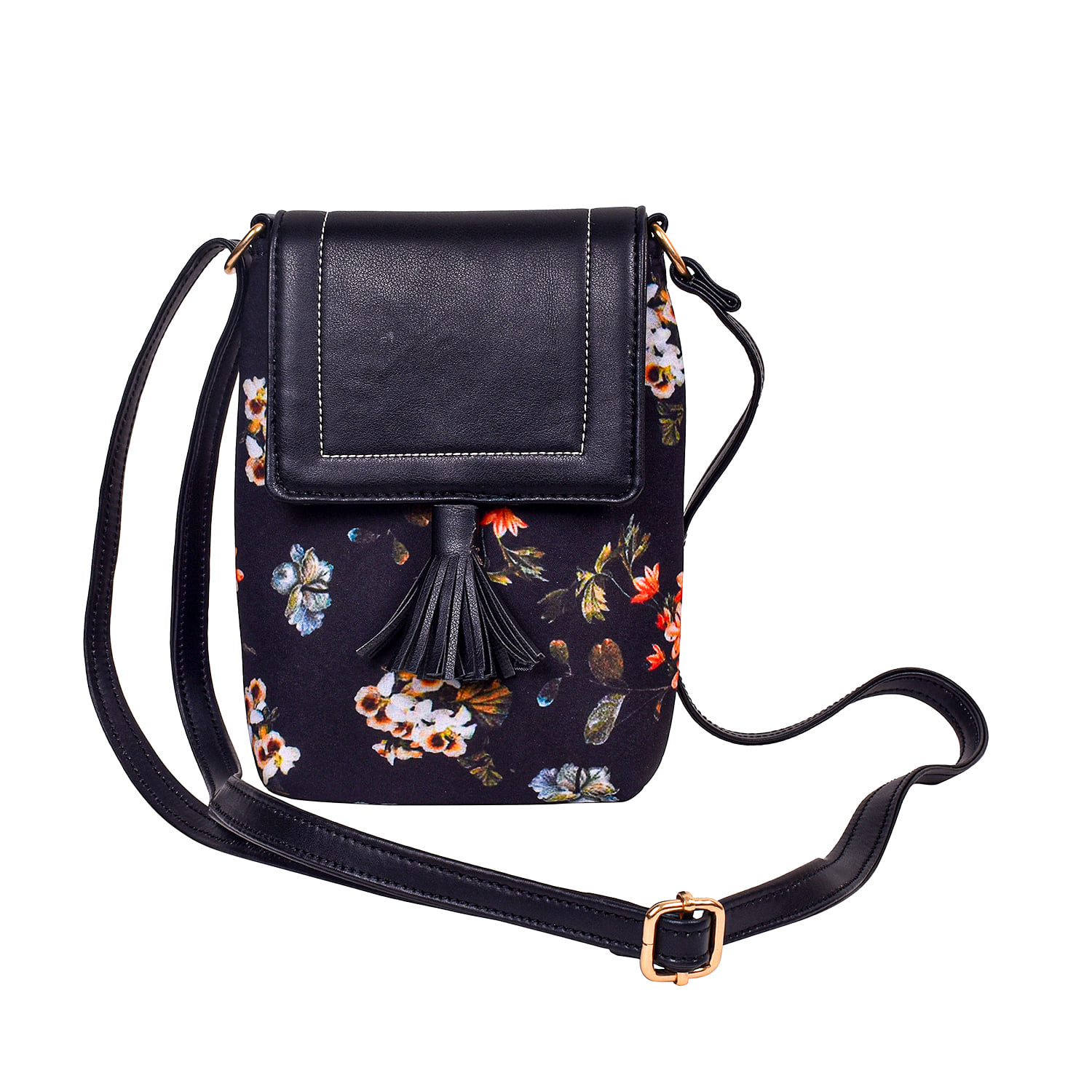 Buy Spotic Black Synthetic Leather Handbag For Womenbook bag | tote bag |  drawstring bag | tote bags | free shipping | shopping bag | work bag |  messenger bag | sling