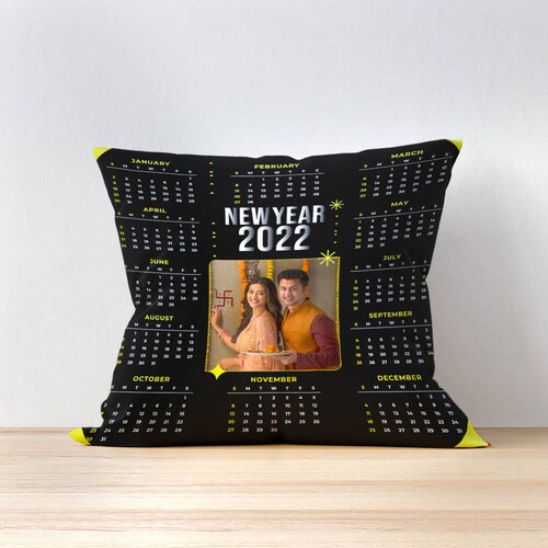 Buy Personalised New Year Cushion