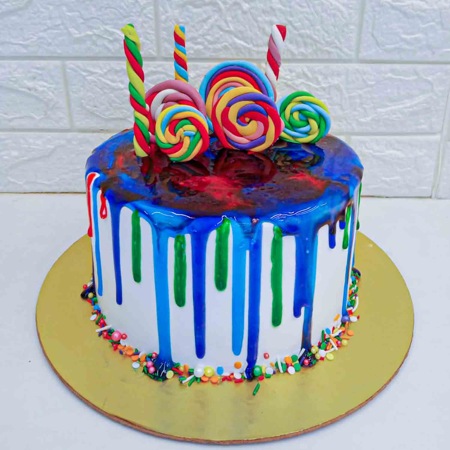 Buy Personalized Cotton Candy Rainbow Cake Cotton Candy Birthday Cake  Online in India - Etsy