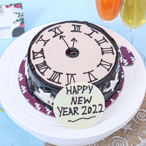 Buy Choco New Year Clock Cake