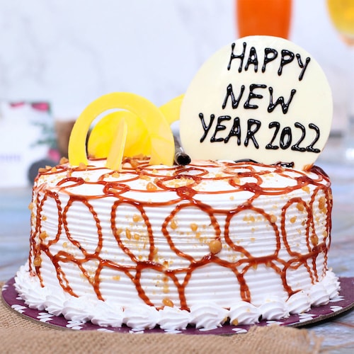 Buy Butterscotch Happy New Year Cake 2023