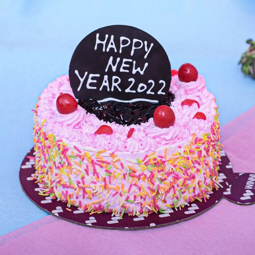 Buy New Year Strawberry Black Current Cake