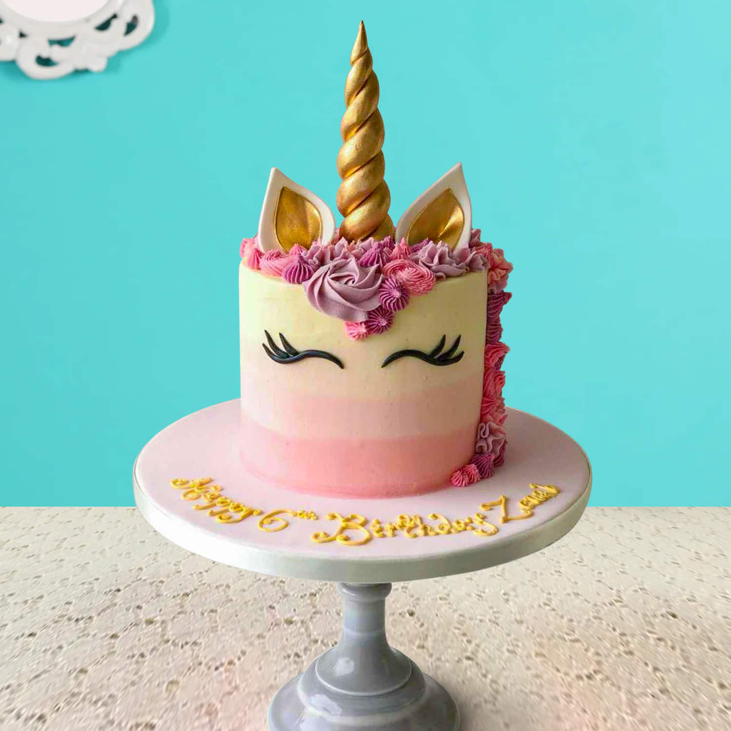 Ella Celebration Unicorn Birthday Cake Topper Unique Reusable Rainbow  Rhinestone Cake Decorations for Party, Baby Shower, Event Supplies and  Favors (Gold) - Walmart.com
