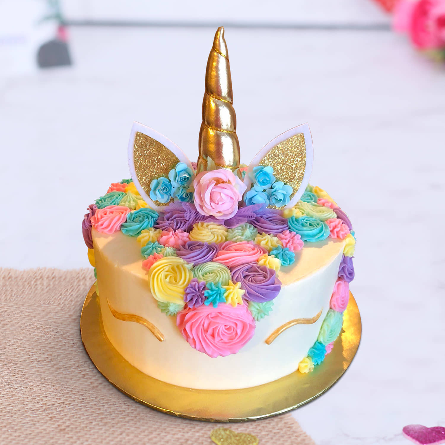 Amazon.com: Unicorn Five Cake Topper for Boy or Girl, Magic Unicorn Theme  Horse Birthday Decoration - I'm 5 Sign - Happy 5th Birthday - 5th Birthday  Party Decorations Supplies - Purple Glitter :