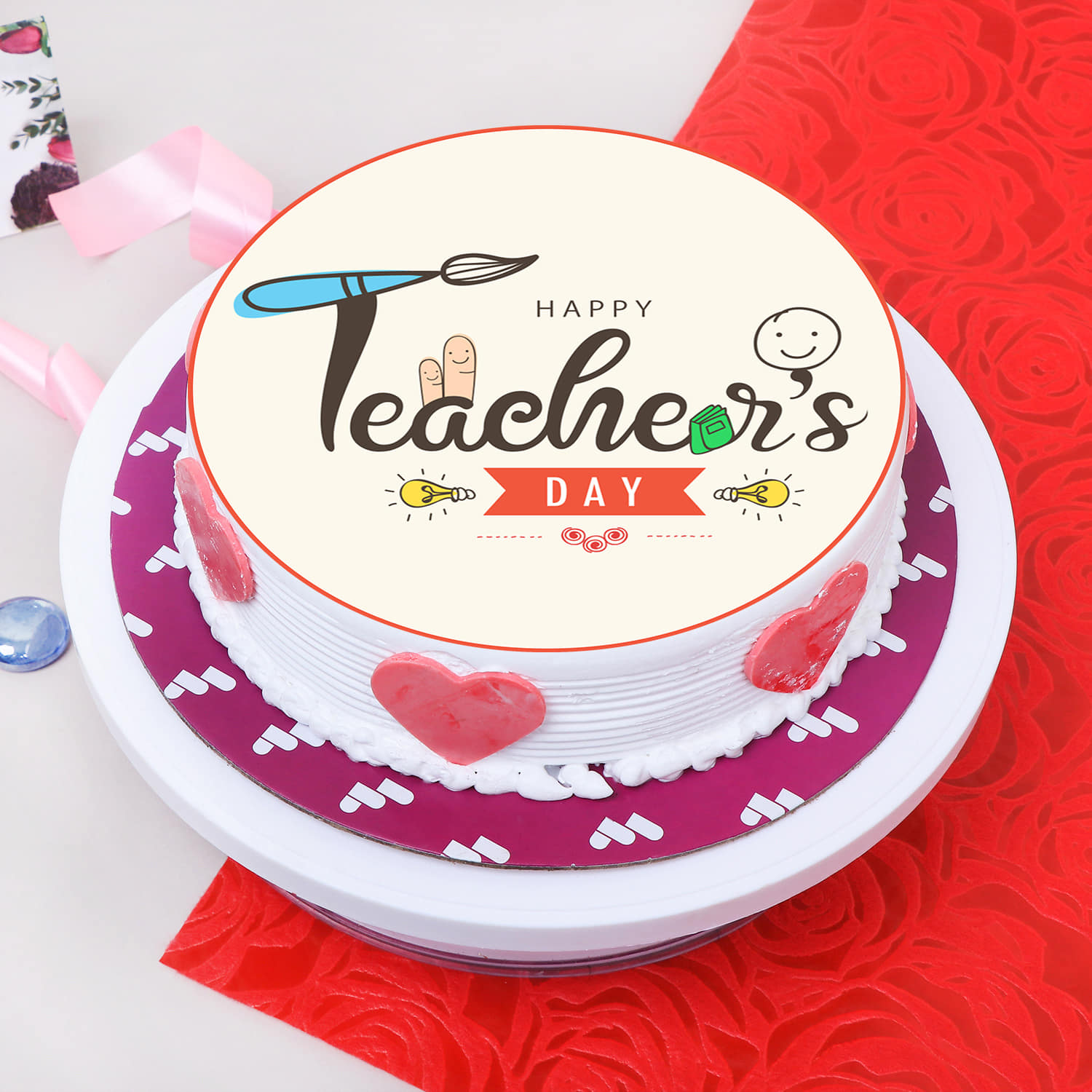 Teachers day cake | teachers day | buy online | Pineapple cake