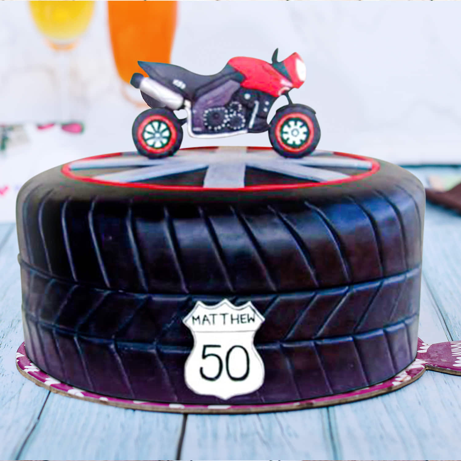 Happy Birthday Cake Topper Motorbike Theme Kids Party Decor Picks For  Motorcycle Rider Racing Decorations Supplies Black | forum.iktva.sa