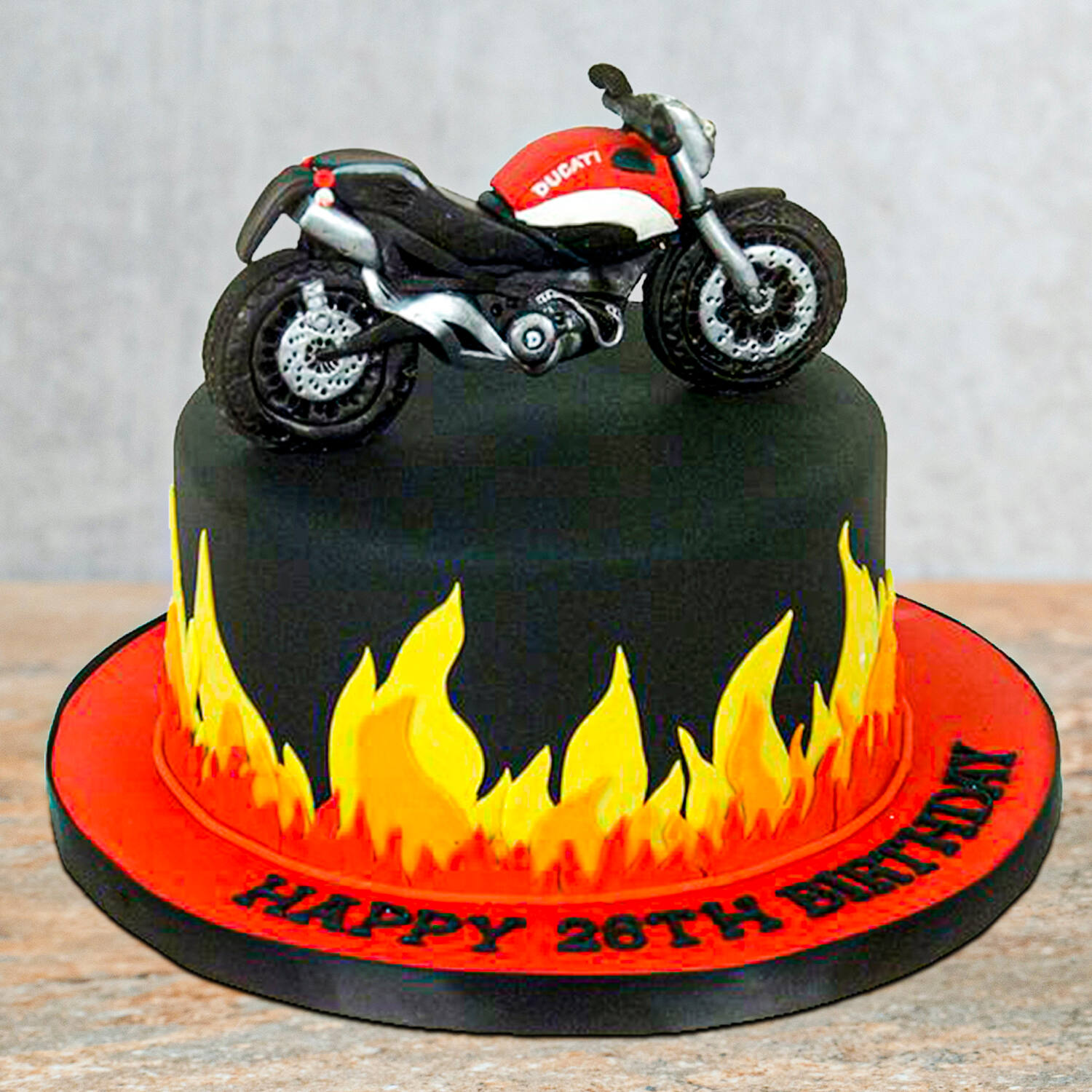 Orange Motorbike - Bikes - 3D Cakes