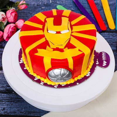 Superhero Fondant Blackforest Cake