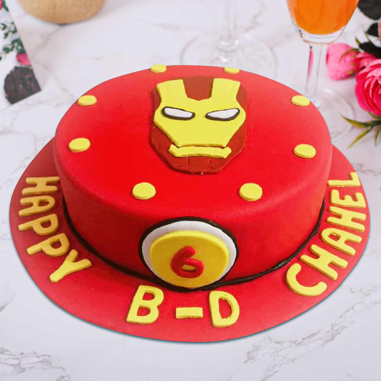 1 PCS Captain America Iron Man Cake Decoration Avengers Superhero Cake  Toppers Kids Boys Birthday Party Cake Toppers Cake Flag | Lazada PH