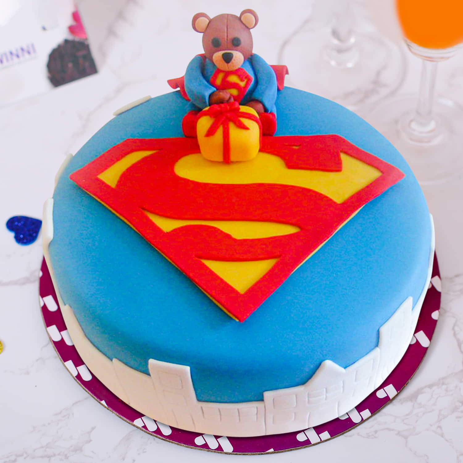 Order Superman Cakes Online  Superman Cake Delivery  Winni