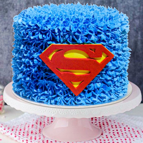 Buy Superman Logo Blackforest Cake