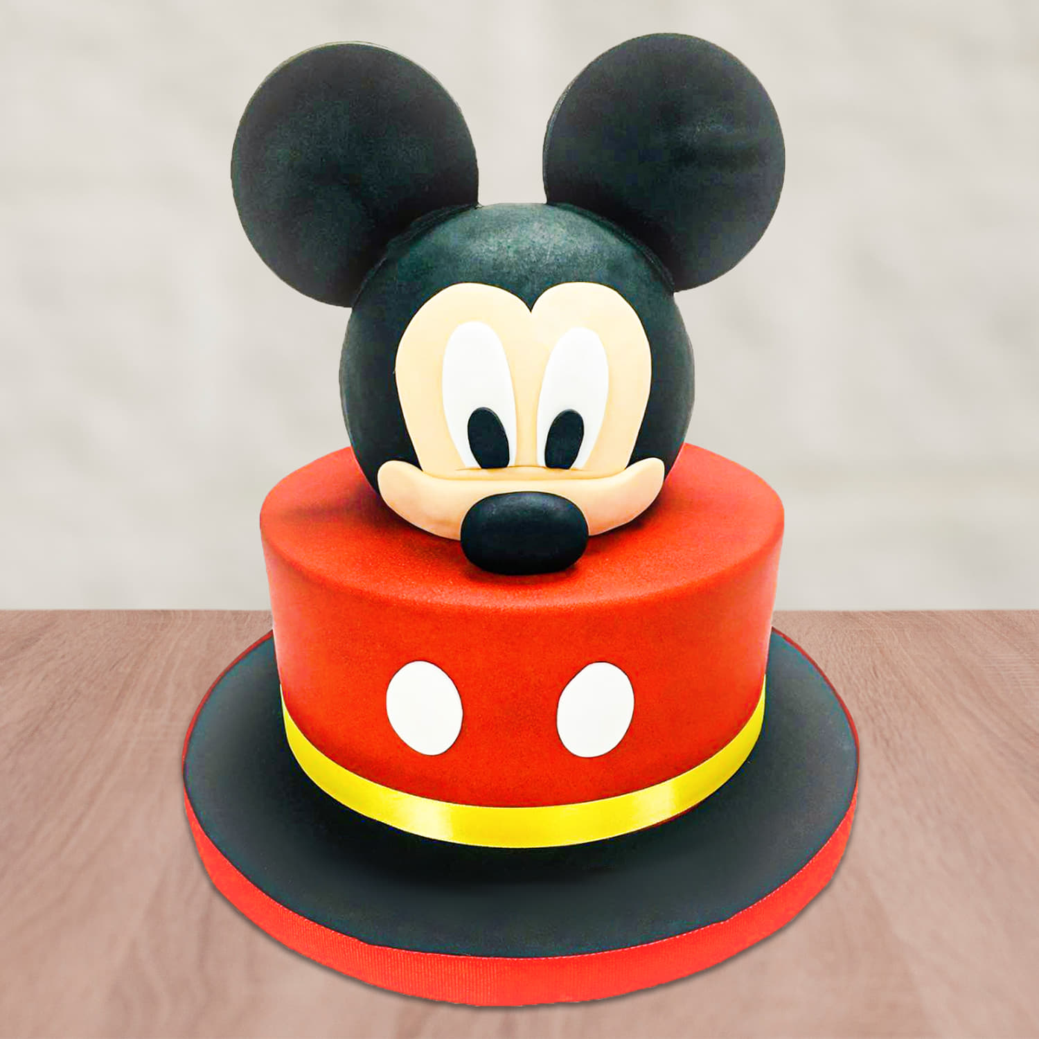 M341) Mickey Mouse Theme Tow Tier Cake (2 Kg). – Tricity 24