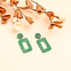 Buy Dard Shade Green Thread Earrings